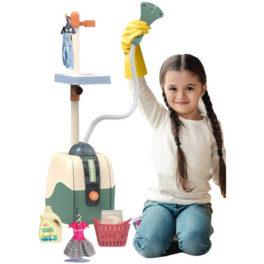 15Pcs Electric Kids Pretend Play Steam Iron Machine